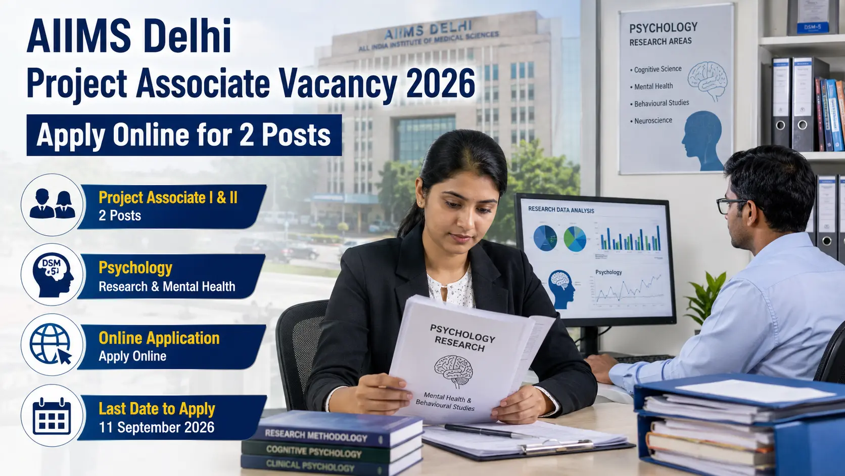 AIIMS Delhi Project Associate Vacancy 2026