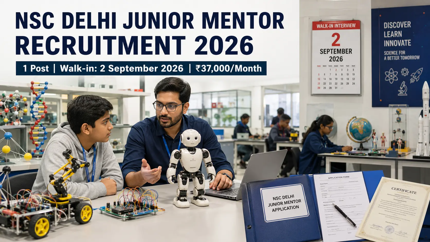NSC Delhi Junior Mentor Vacancy 2026