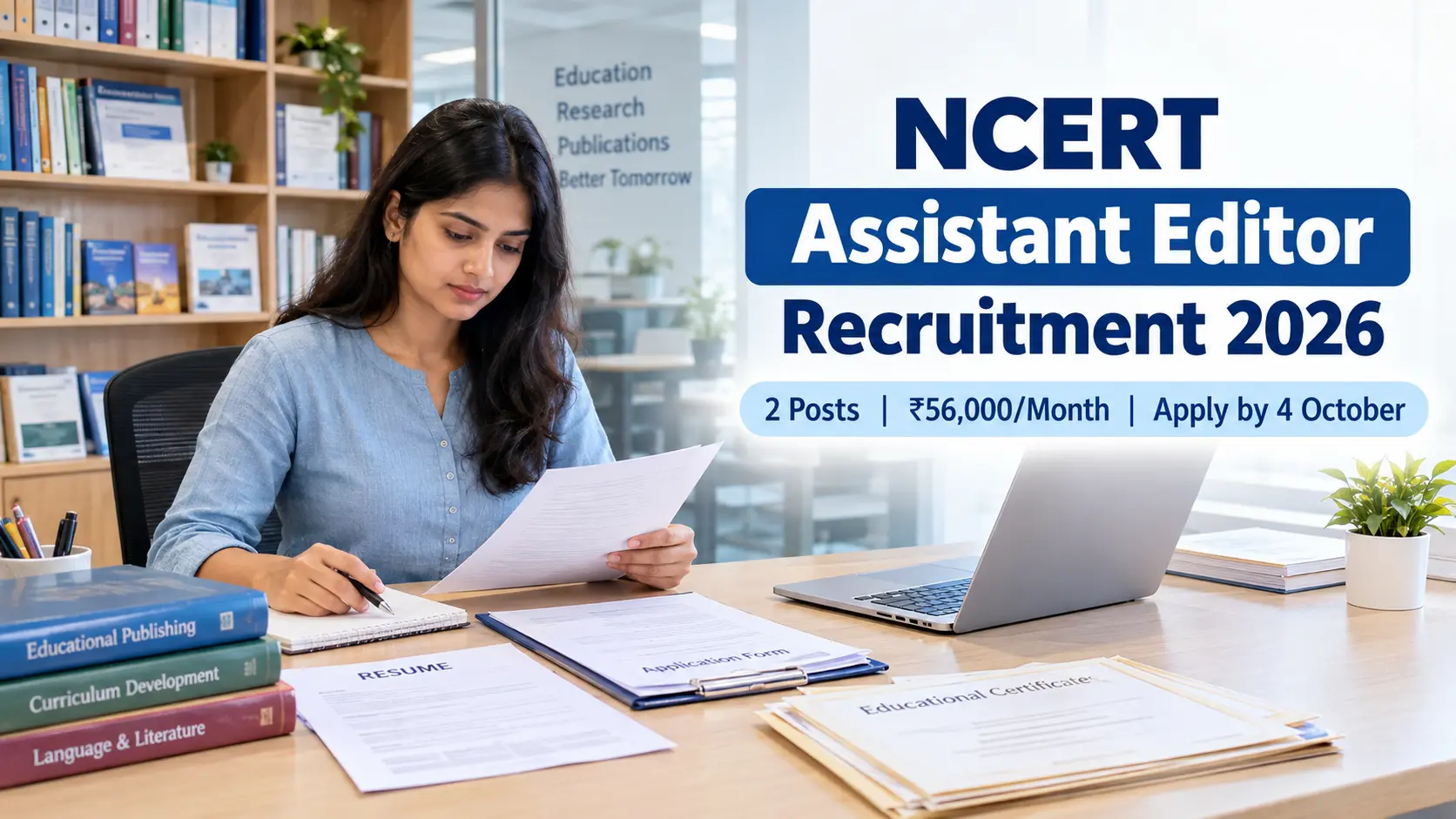 NCERT Assistant Editor Recruitment 2026